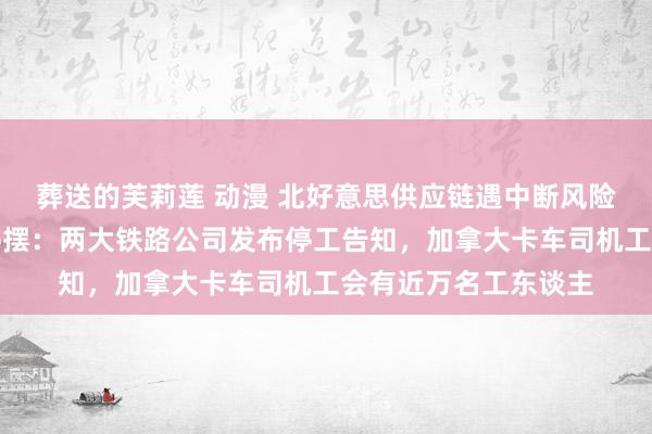 葬送的芙莉莲 动漫 北好意思供应链遇中断风险！加拿大货运濒临停摆：两大铁路公司发布停工告知，加拿大卡车司机工会有近万名工东谈主