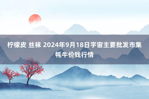 柠檬皮 丝袜 2024年9月18日宇宙主要批发市集牦牛价钱行情