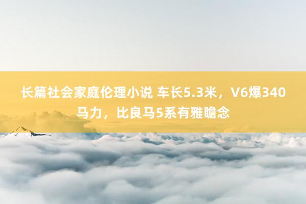 长篇社会家庭伦理小说 车长5.3米，V6爆340马力，比良马5系有雅瞻念