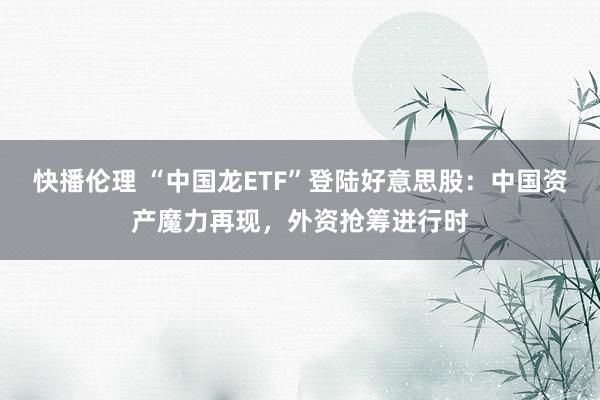 快播伦理 “中国龙ETF”登陆好意思股：中国资产魔力再现，外资抢筹进行时