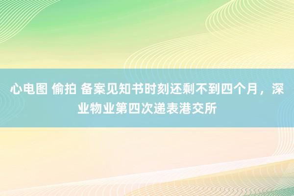 心电图 偷拍 备案见知书时刻还剩不到四个月，深业物业第四次递表港交所