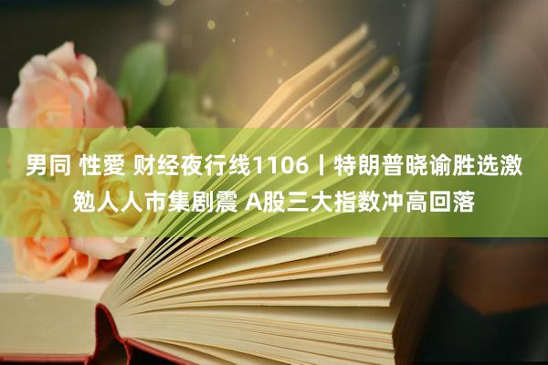 男同 性愛 财经夜行线1106丨特朗普晓谕胜选激勉人人市集剧震 A股三大指数冲高回落