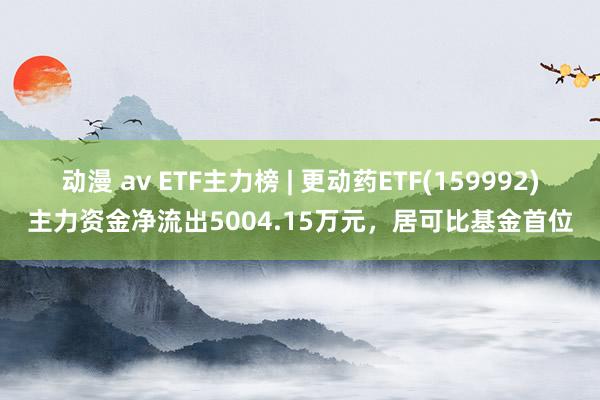 动漫 av ETF主力榜 | 更动药ETF(159992)主力资金净流出5004.15万元，居可比基金首位