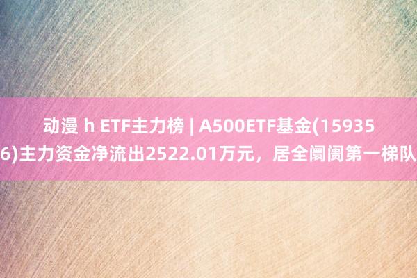 动漫 h ETF主力榜 | A500ETF基金(159356)主力资金净流出2522.01万元，居全阛阓第一梯队