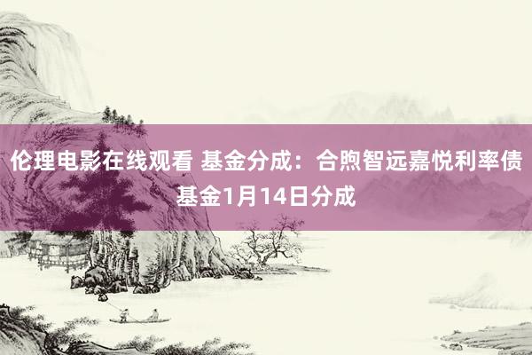 伦理电影在线观看 基金分成：合煦智远嘉悦利率债基金1月14日分成