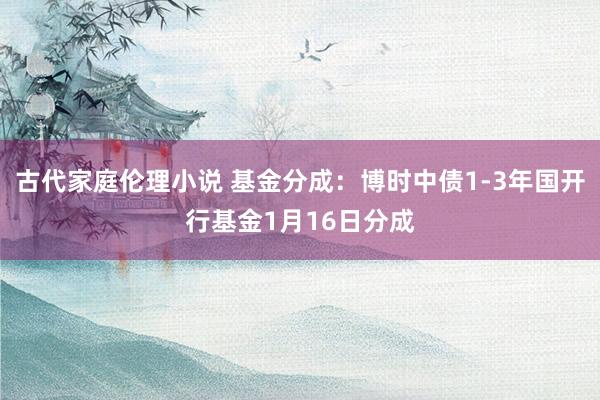 古代家庭伦理小说 基金分成：博时中债1-3年国开行基金1月16日分成