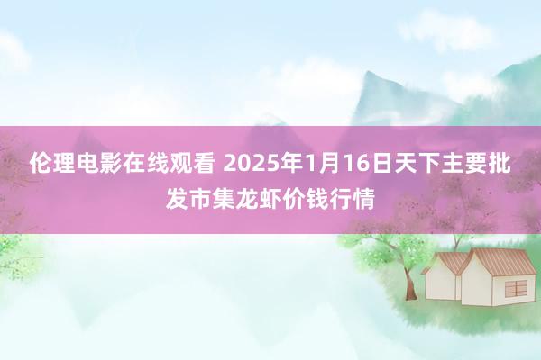 伦理电影在线观看 2025年1月16日天下主要批发市集龙虾价钱行情