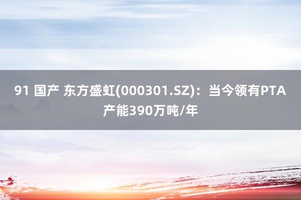 91 国产 东方盛虹(000301.SZ)：当今领有PTA产能390万吨/年